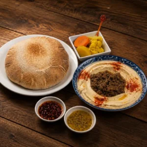 חומוס בשר בקר